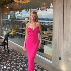 ZARA RUCHED SLIP DRESS